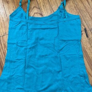 pink and blue tank tops